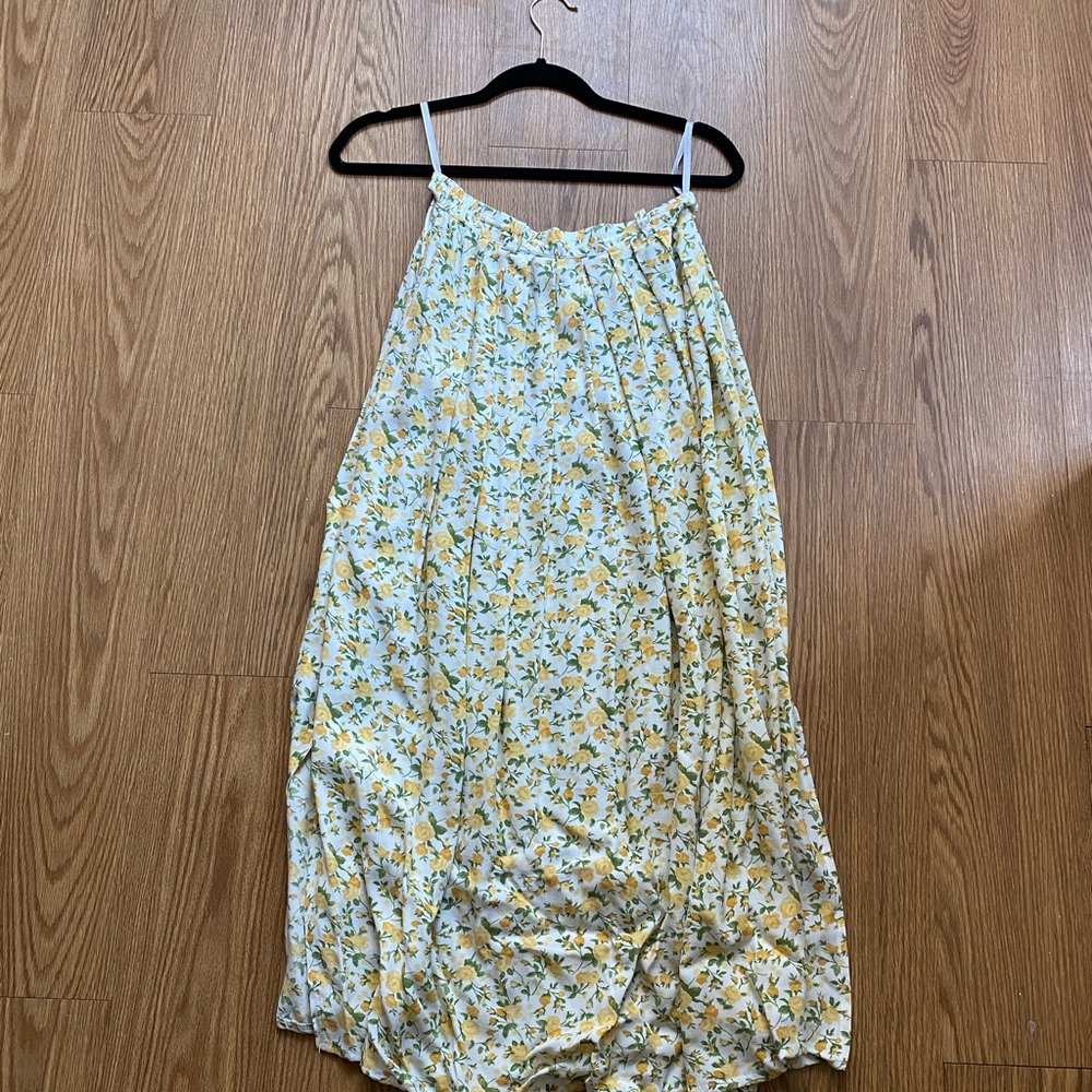 Long floral skirt